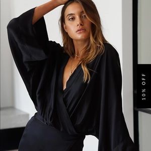 NWT All Things Golden Kimono Dress